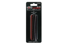 KATO-Lemke K20-470 - N - Blechträgerbrücke Geländer außen, gebogen, R 448 mm 15° - rot